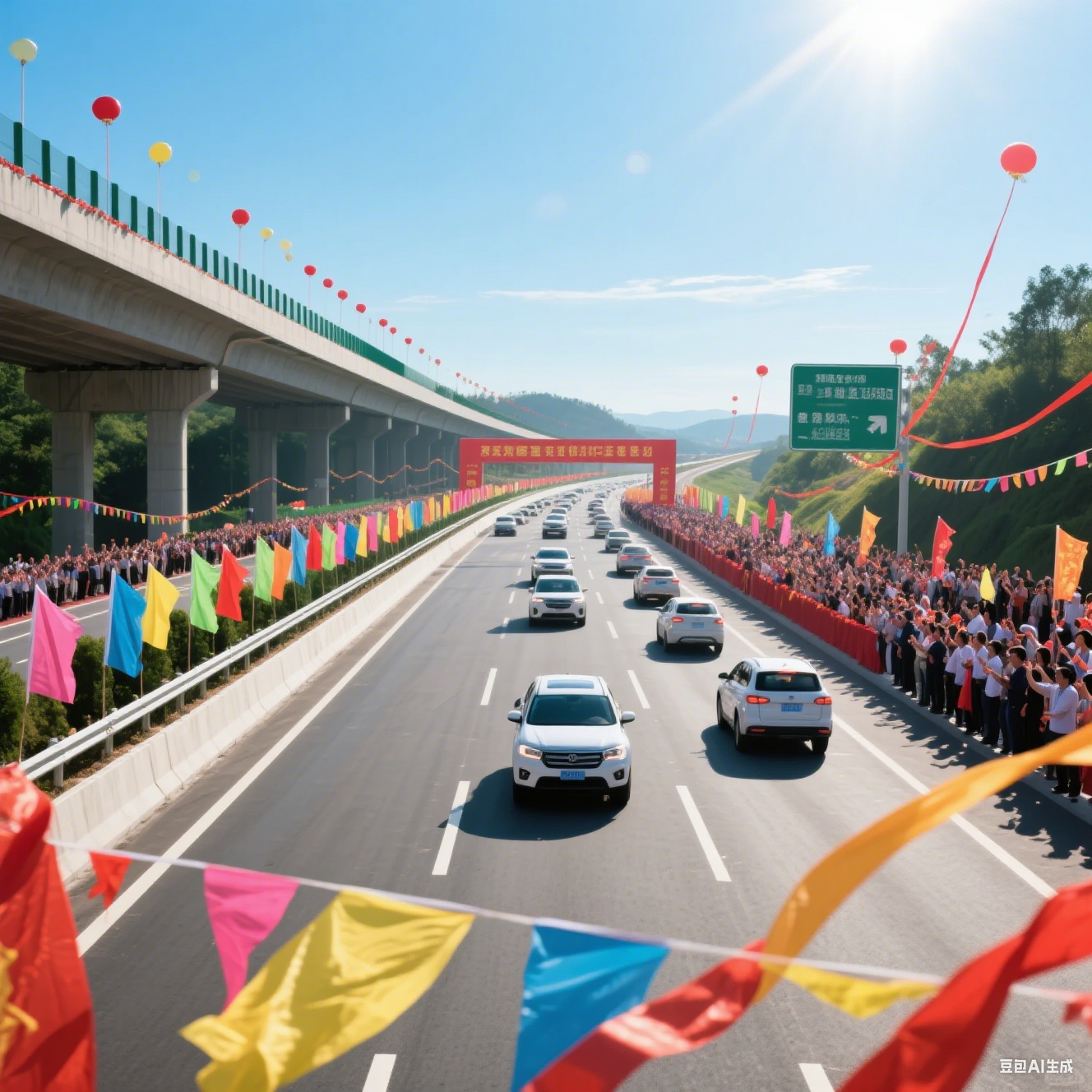 四川首条 “四改八” 高速公路正式通车
