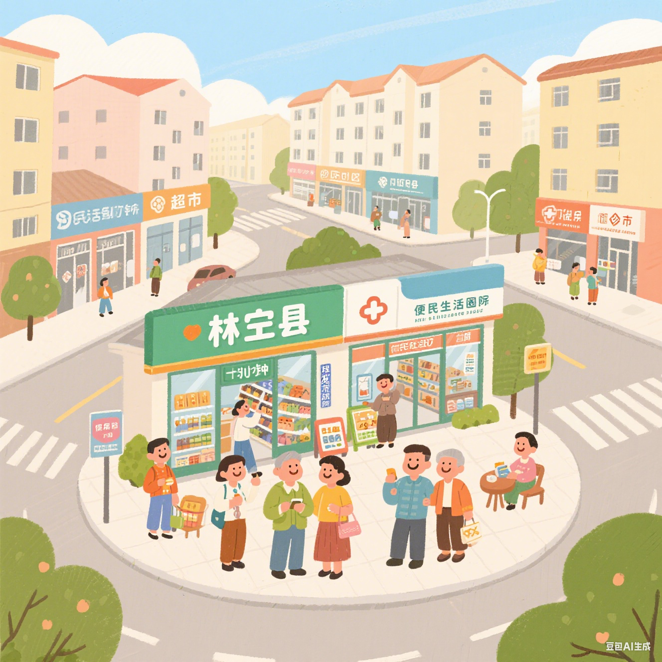 林西县一刻钟 “便民生活圈”，幸福在家门口升级