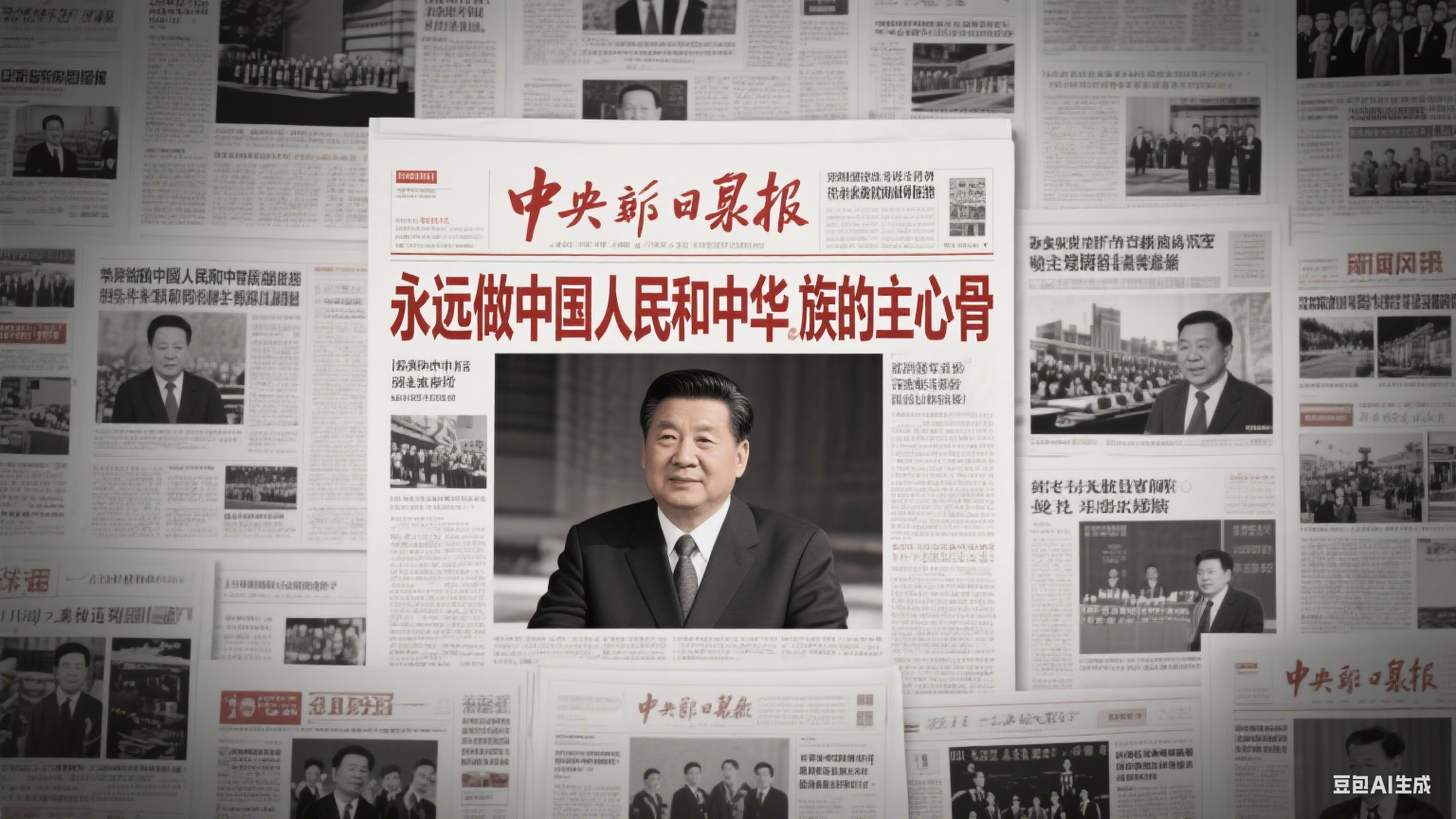 央媒头版集中刊发：“永远做中国人民和中华民族的主心骨”