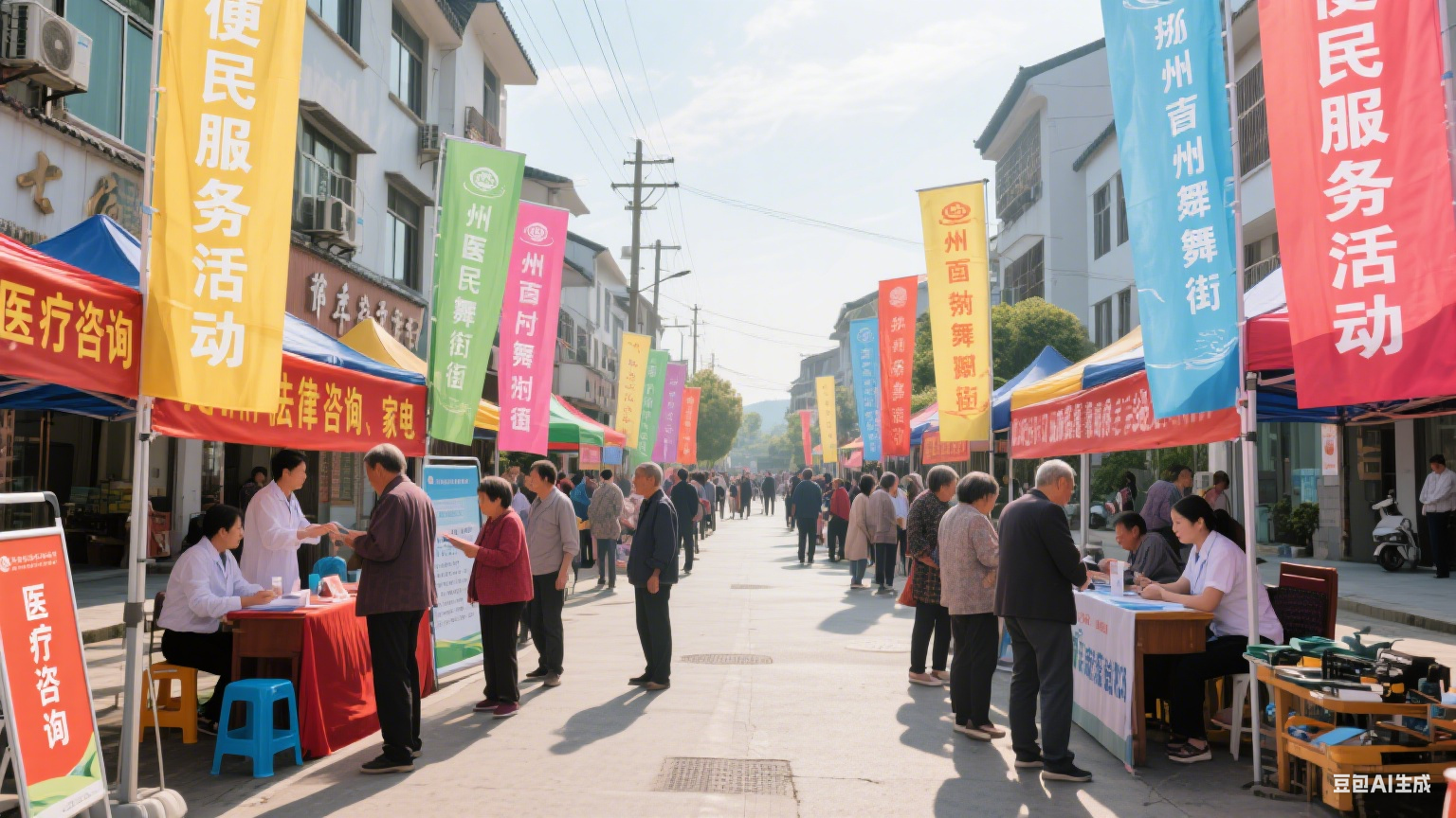 湖州德清舞阳街道开展便民服务活动