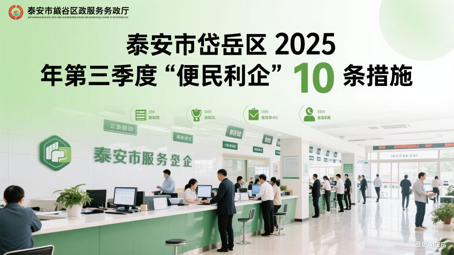泰安市岱岳区推出 2025 年第三季度 “便民利企” 10 条措施